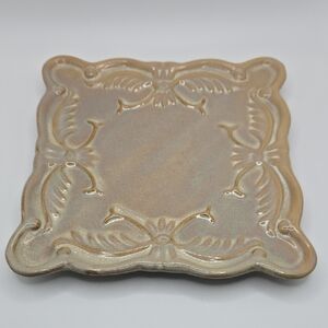 Elegant Tan Serveware Plate 6 Inch Square